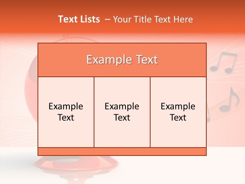 Ball Audio Bass PowerPoint Template