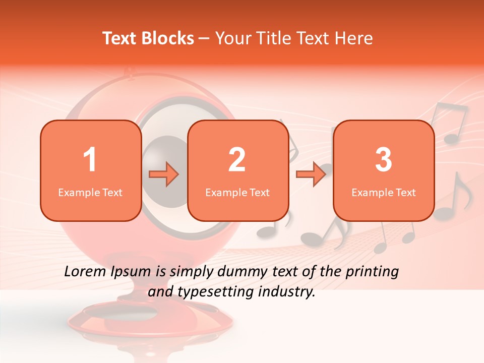 Ball Audio Bass PowerPoint Template