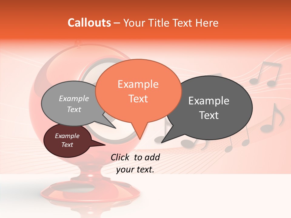 Ball Audio Bass PowerPoint Template