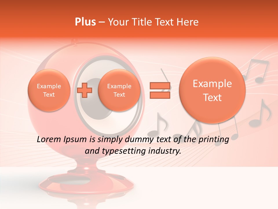 Ball Audio Bass PowerPoint Template