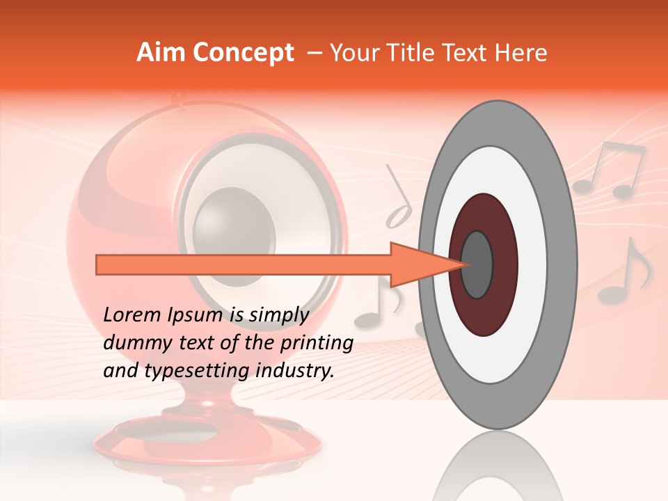 Ball Audio Bass PowerPoint Template