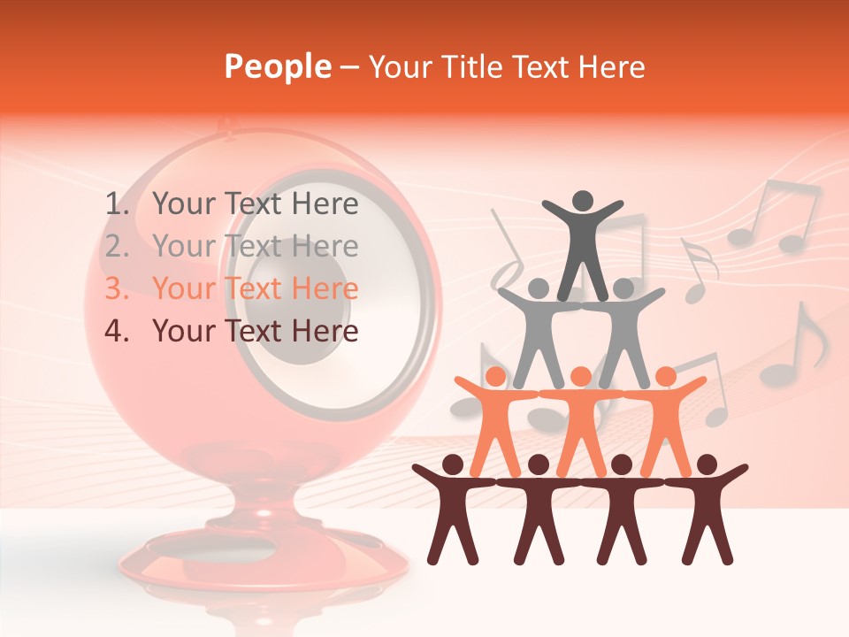 Ball Audio Bass PowerPoint Template