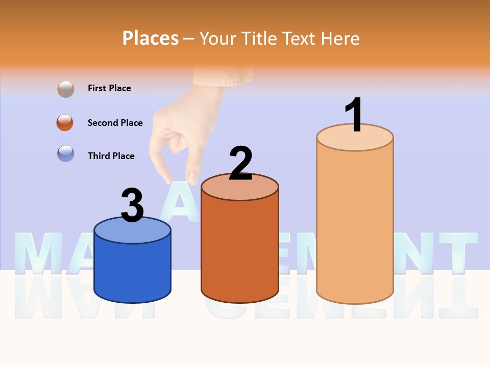 Support Thumb Finger PowerPoint Template