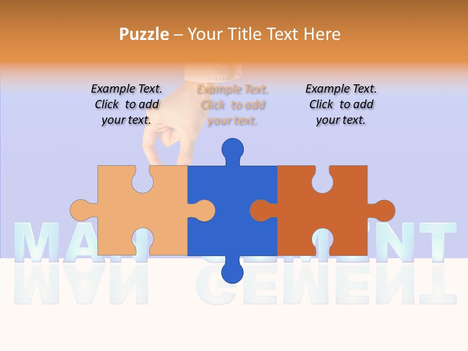 Support Thumb Finger PowerPoint Template