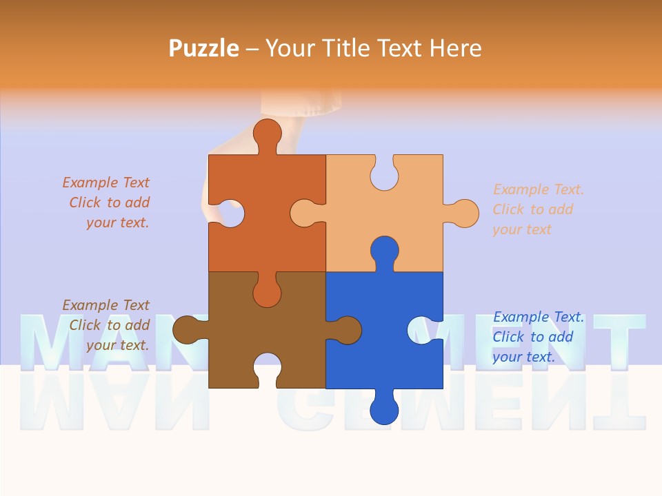 Support Thumb Finger PowerPoint Template