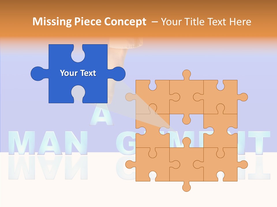 Support Thumb Finger PowerPoint Template