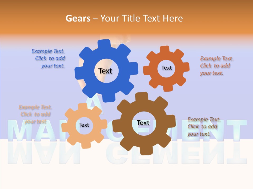 Support Thumb Finger PowerPoint Template