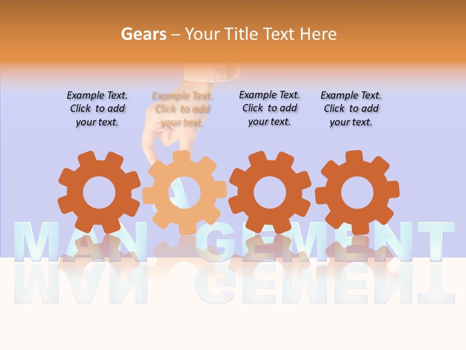 Support Thumb Finger PowerPoint Template