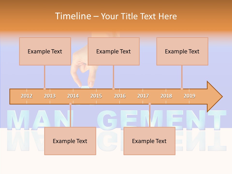 Support Thumb Finger PowerPoint Template