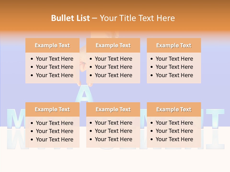 Support Thumb Finger PowerPoint Template