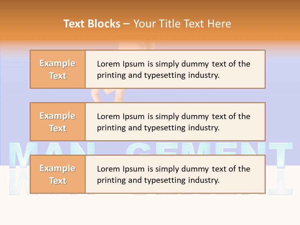 Support Thumb Finger PowerPoint Template