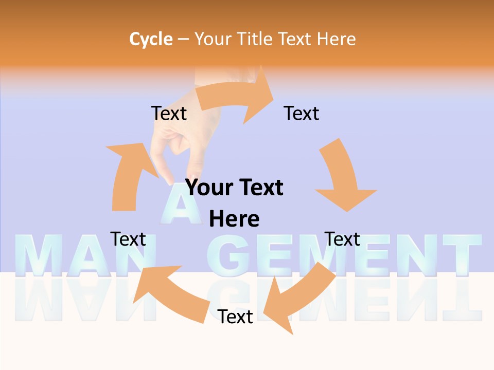 Support Thumb Finger PowerPoint Template