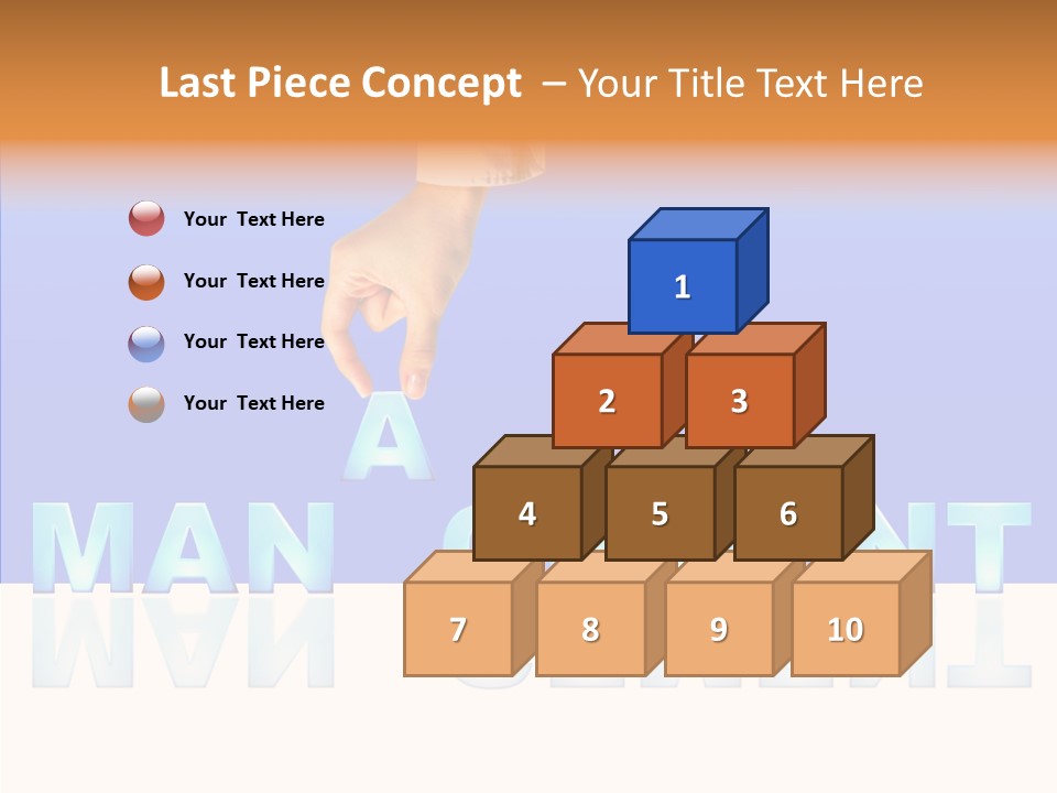 Support Thumb Finger PowerPoint Template