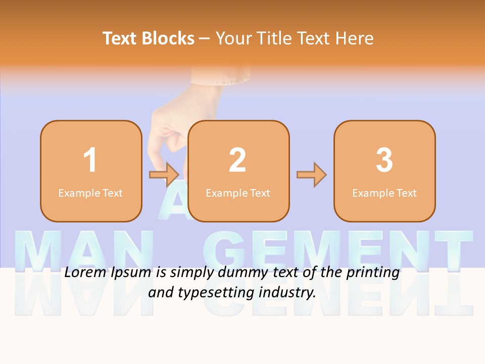 Support Thumb Finger PowerPoint Template