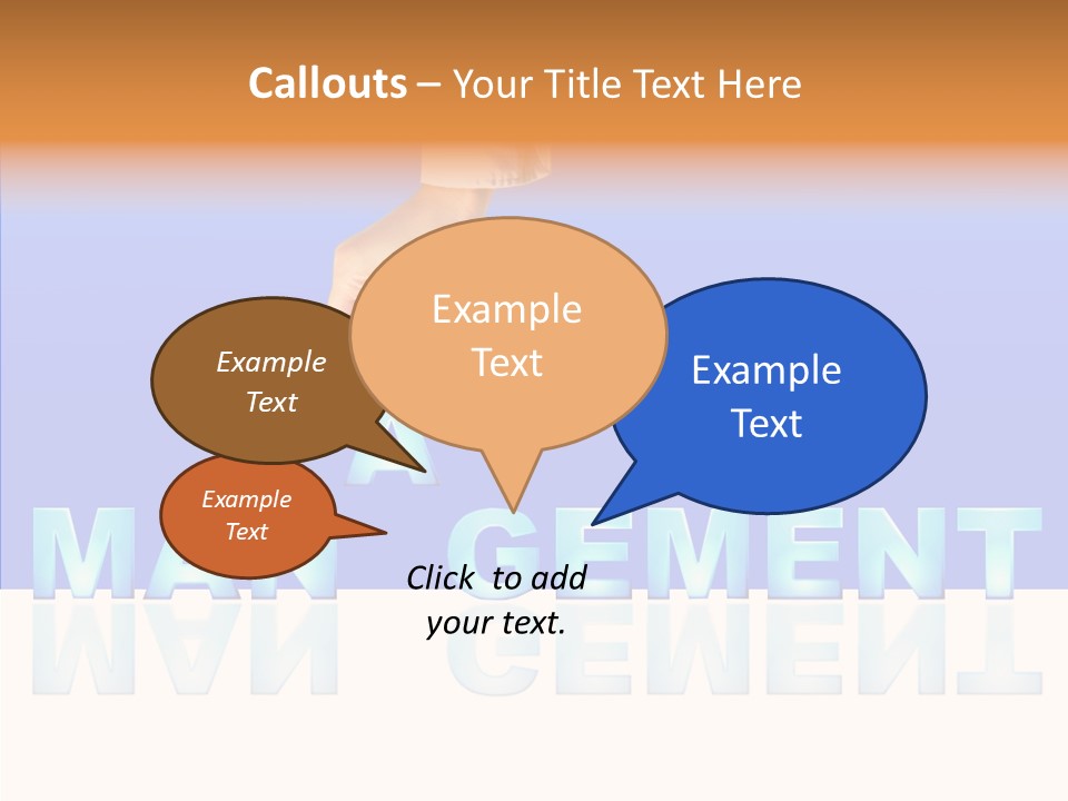 Support Thumb Finger PowerPoint Template