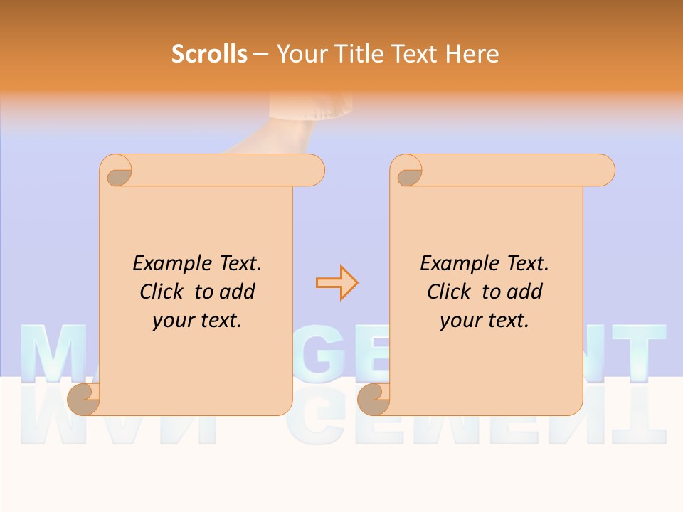 Support Thumb Finger PowerPoint Template
