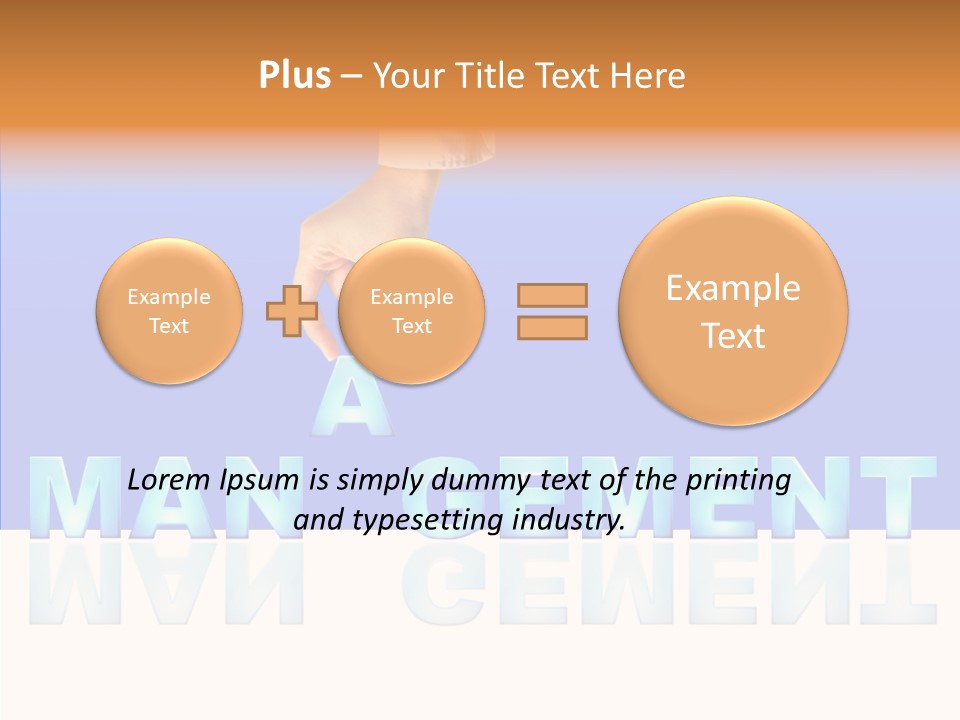 Support Thumb Finger PowerPoint Template
