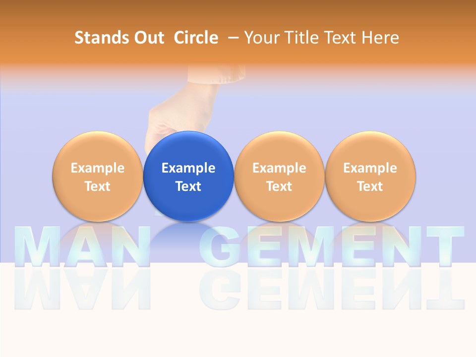 Support Thumb Finger PowerPoint Template