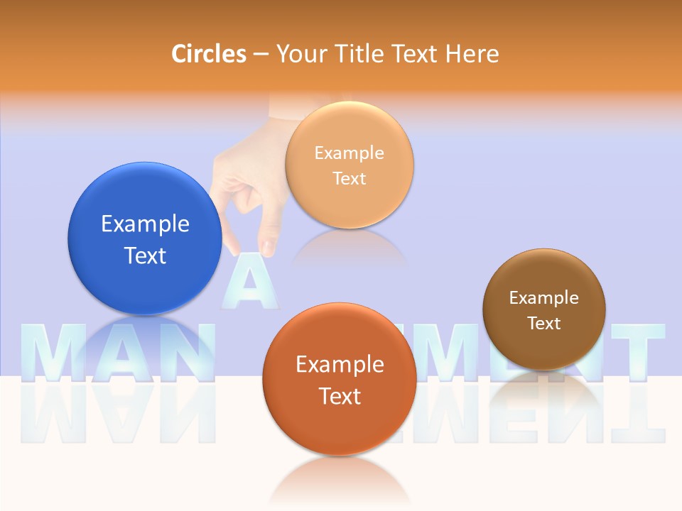 Support Thumb Finger PowerPoint Template