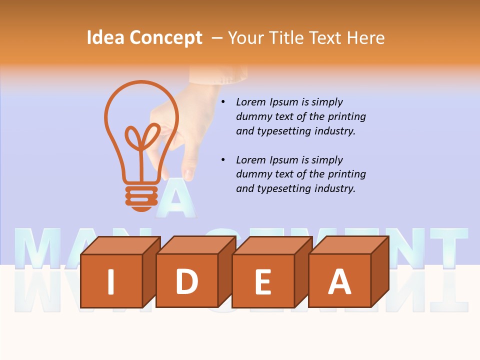 Support Thumb Finger PowerPoint Template