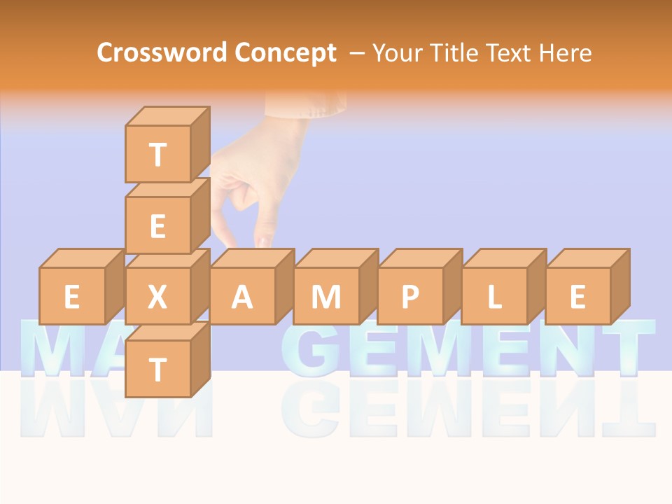 Support Thumb Finger PowerPoint Template