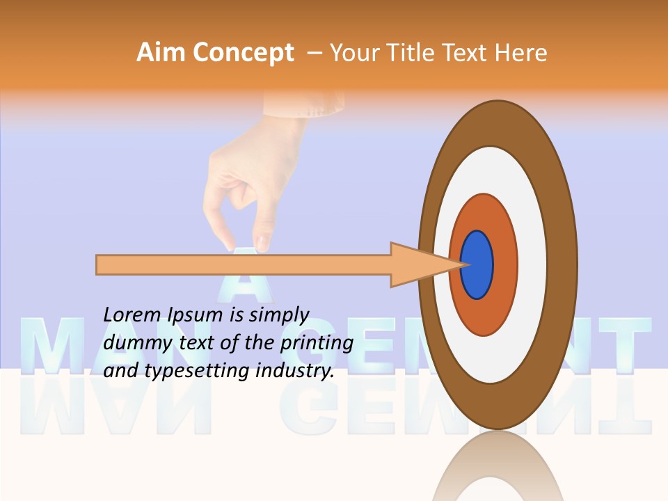 Support Thumb Finger PowerPoint Template