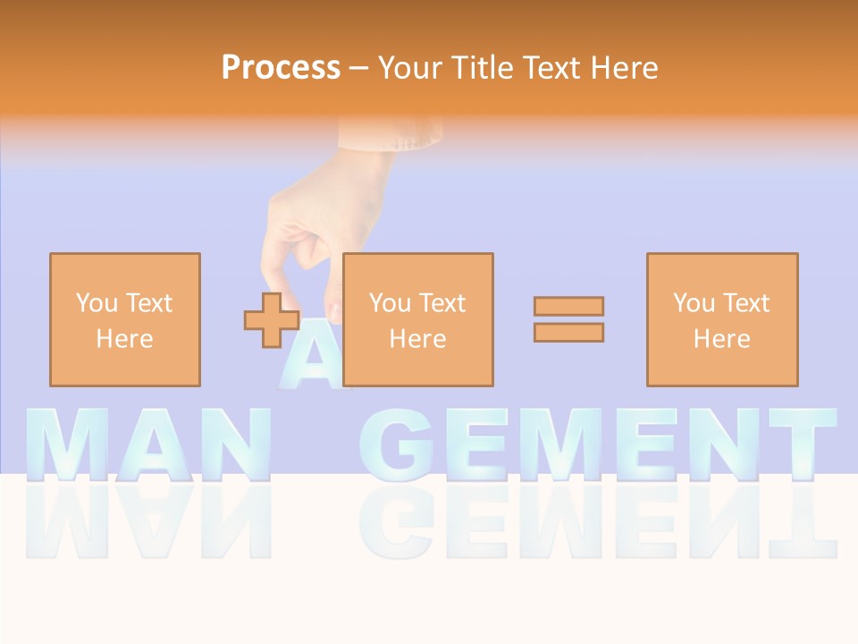 Support Thumb Finger PowerPoint Template