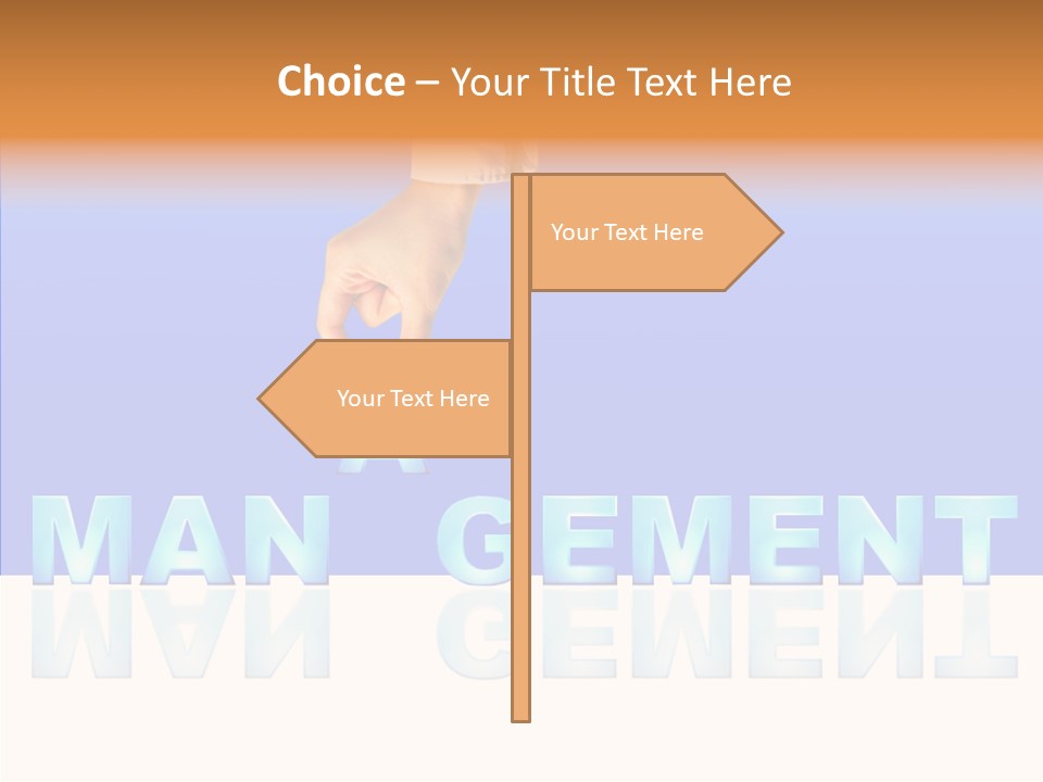Support Thumb Finger PowerPoint Template