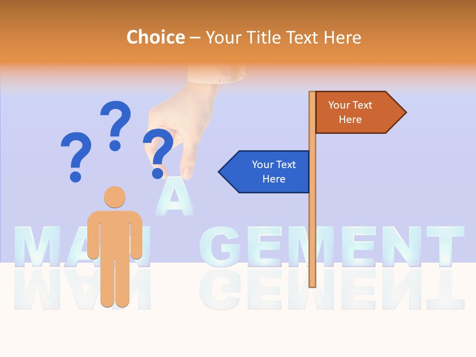 Support Thumb Finger PowerPoint Template