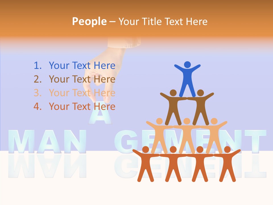 Support Thumb Finger PowerPoint Template