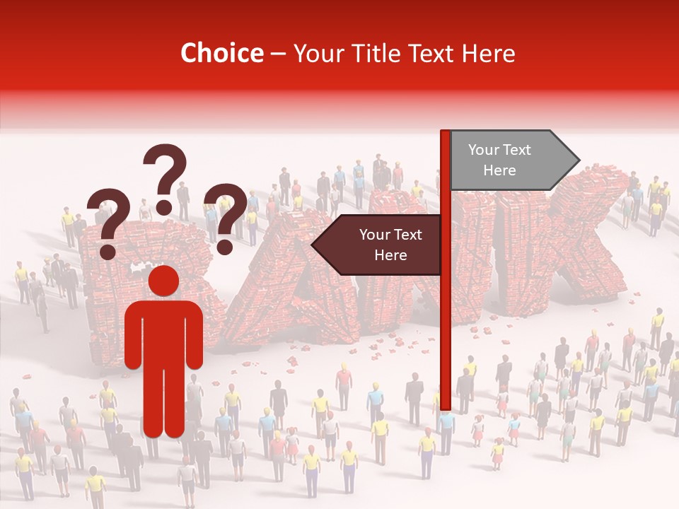 Standing Decline Wreck PowerPoint Template