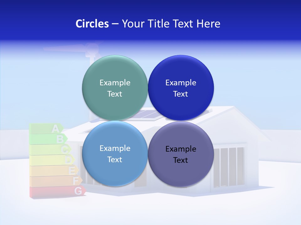 Green Carbon House PowerPoint Template