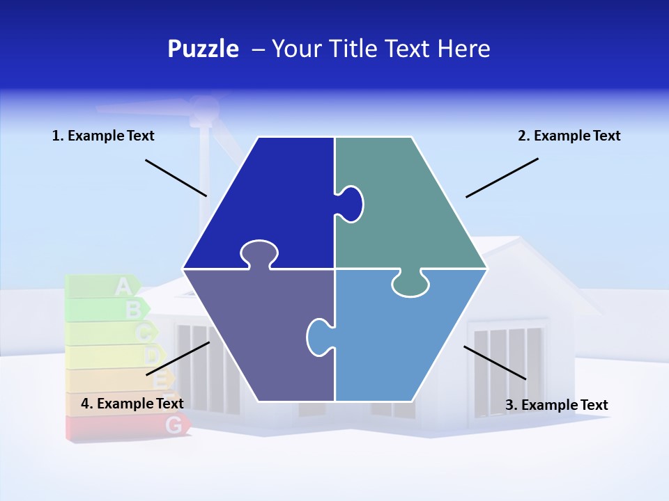 Green Carbon House PowerPoint Template