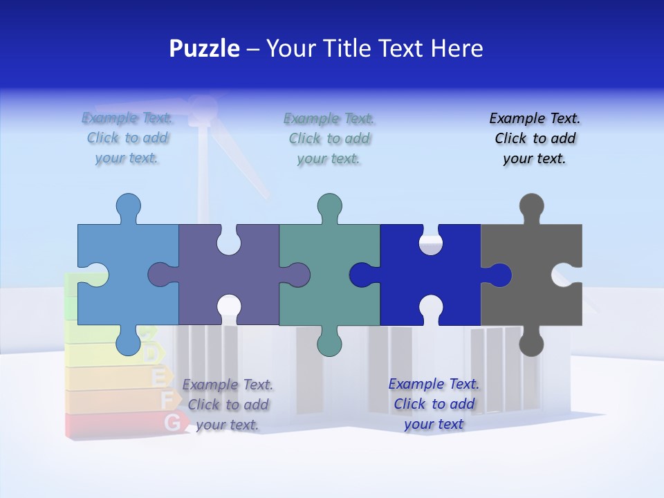 Green Carbon House PowerPoint Template
