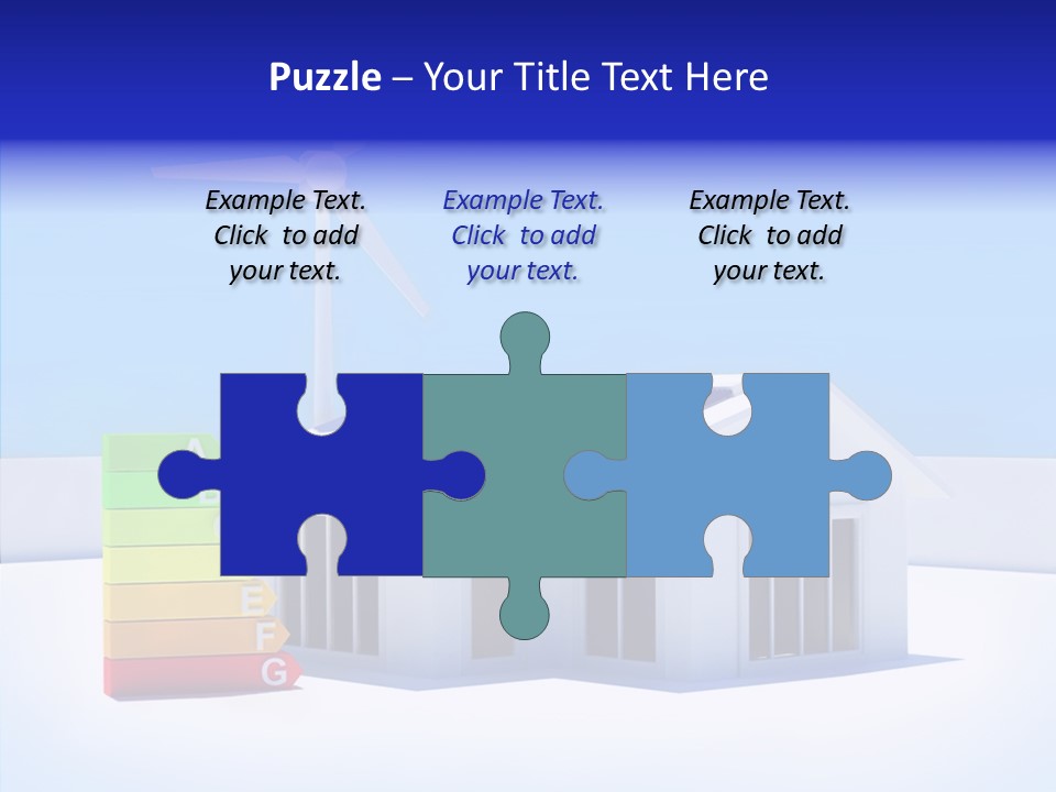 Green Carbon House PowerPoint Template