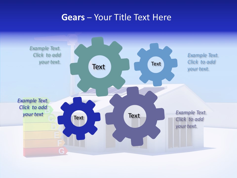 Green Carbon House PowerPoint Template