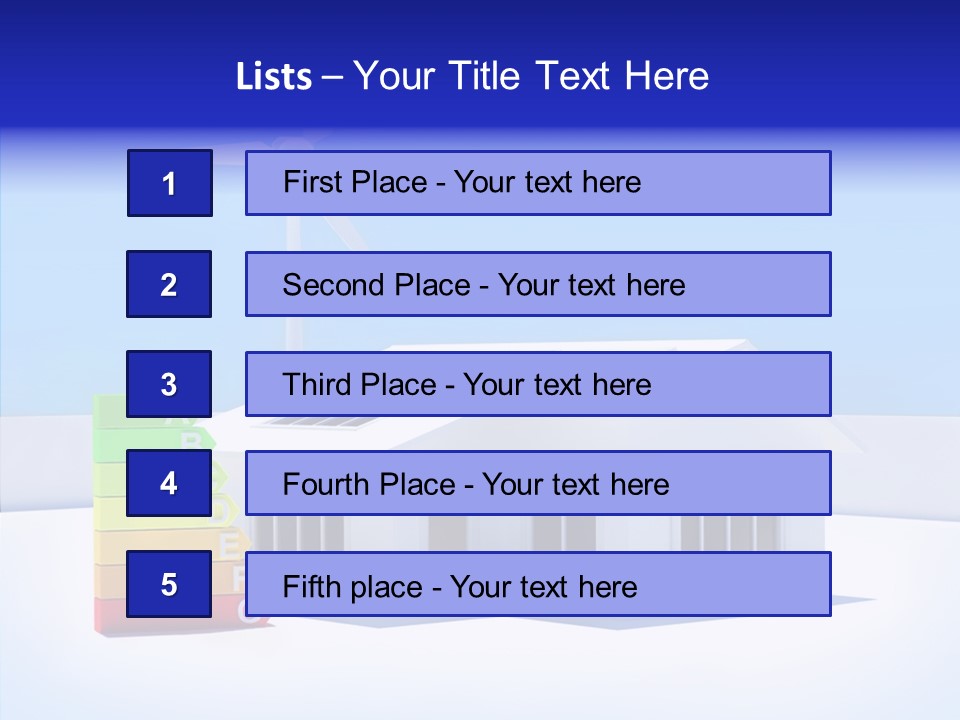 Green Carbon House PowerPoint Template