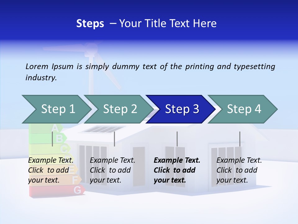 Green Carbon House PowerPoint Template