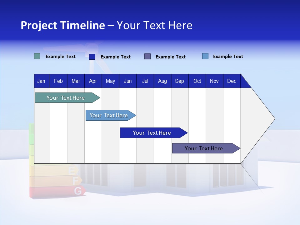 Green Carbon House PowerPoint Template