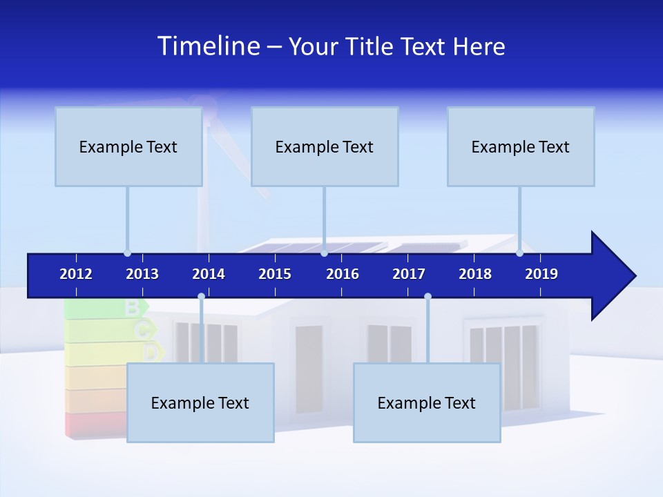 Green Carbon House PowerPoint Template
