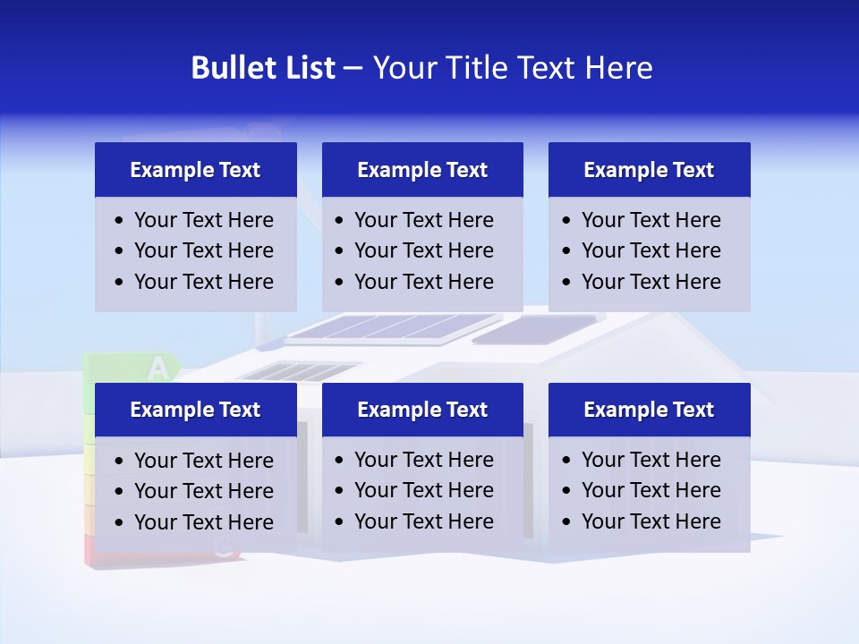 Green Carbon House PowerPoint Template