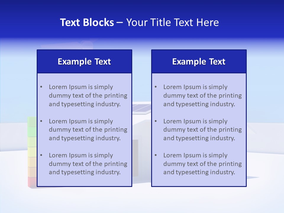 Green Carbon House PowerPoint Template