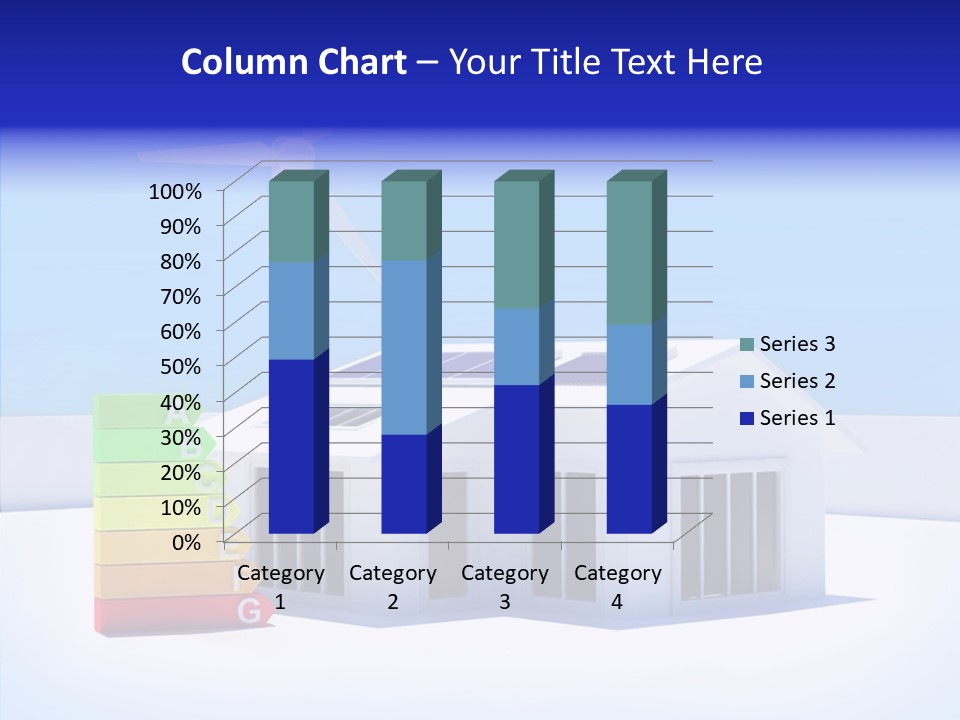 Green Carbon House PowerPoint Template