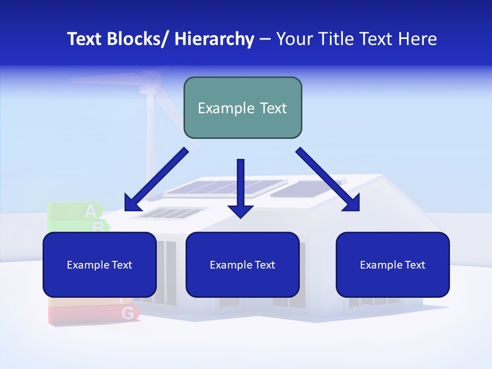 Green Carbon House PowerPoint Template
