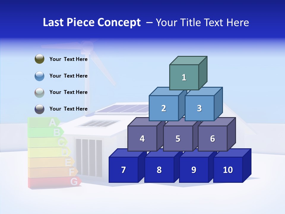 Green Carbon House PowerPoint Template