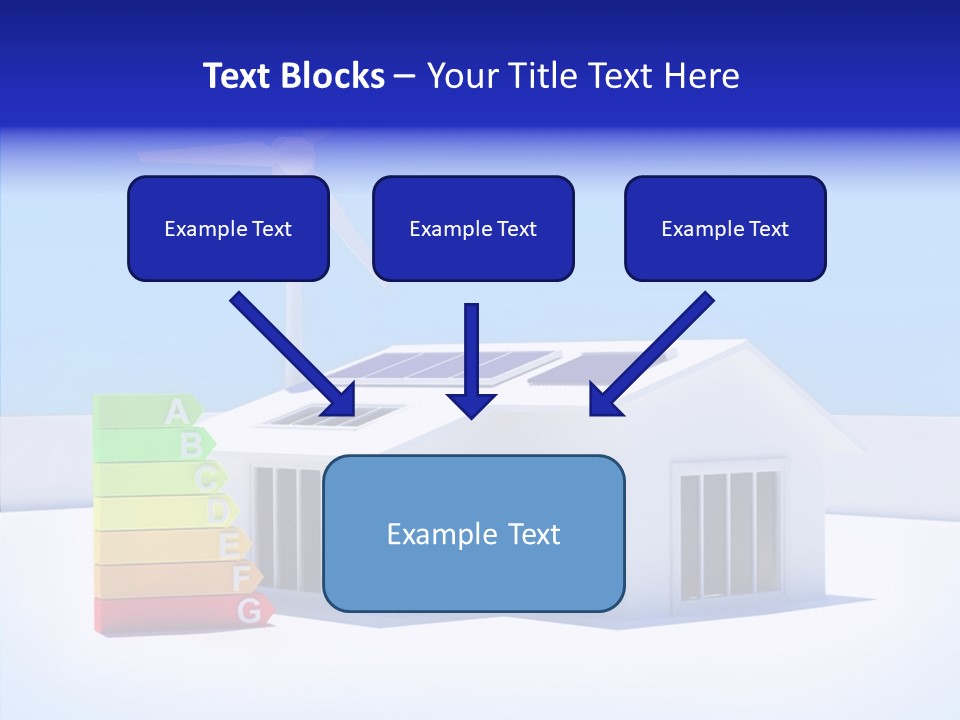 Green Carbon House PowerPoint Template
