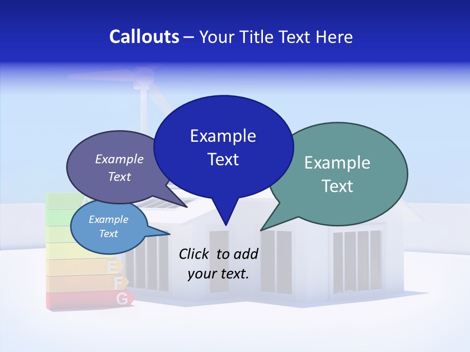 Green Carbon House PowerPoint Template