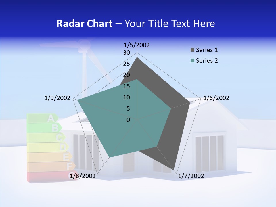 Green Carbon House PowerPoint Template