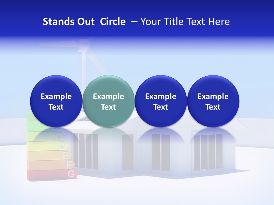 Green Carbon House PowerPoint Template