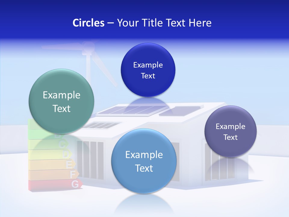 Green Carbon House PowerPoint Template